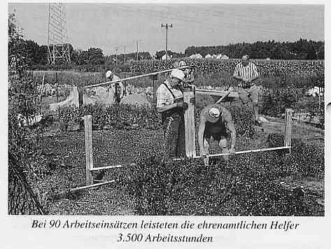 erste Arbeiten am neuen Lehrgarten